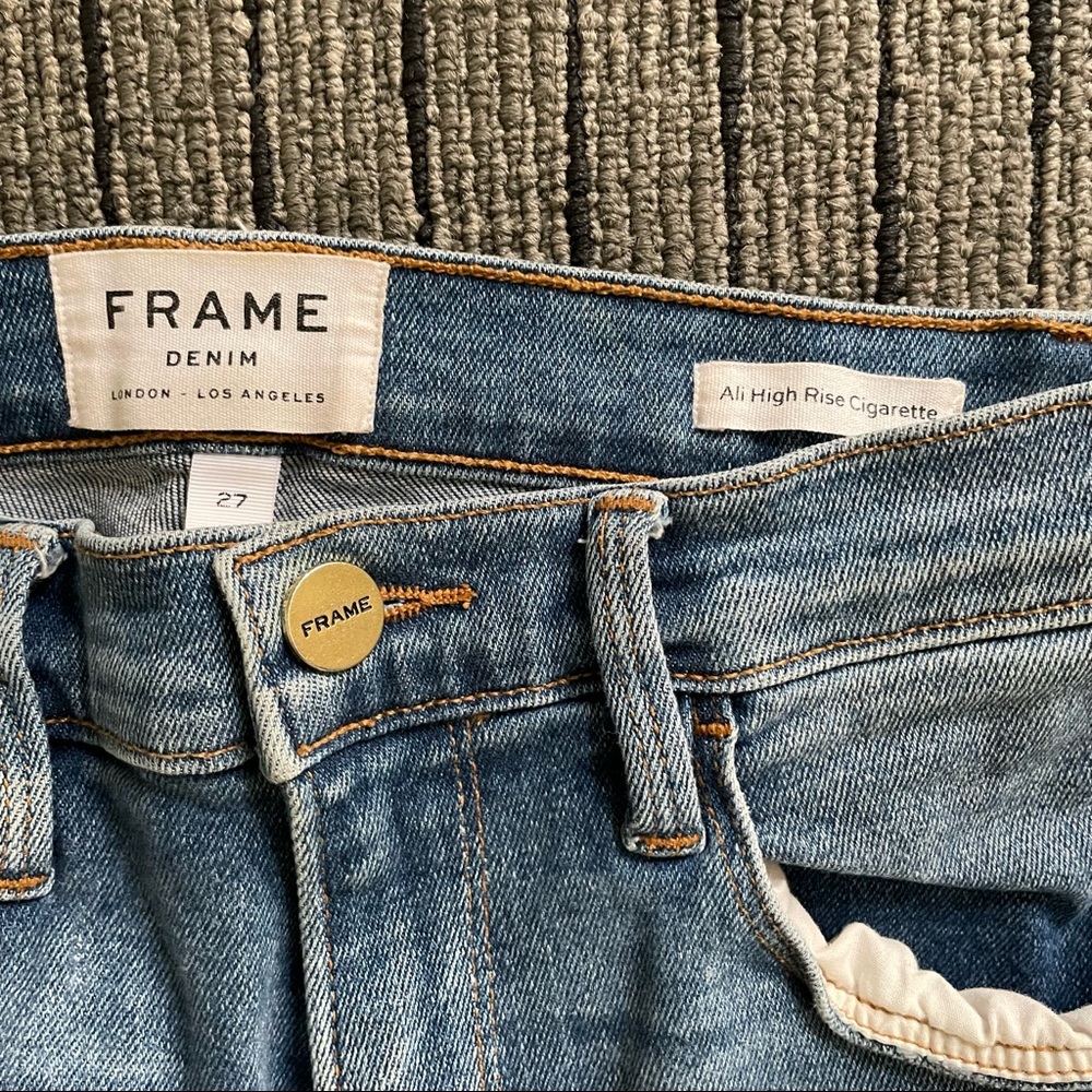 Frame Ali High Rise Cigarette Denim